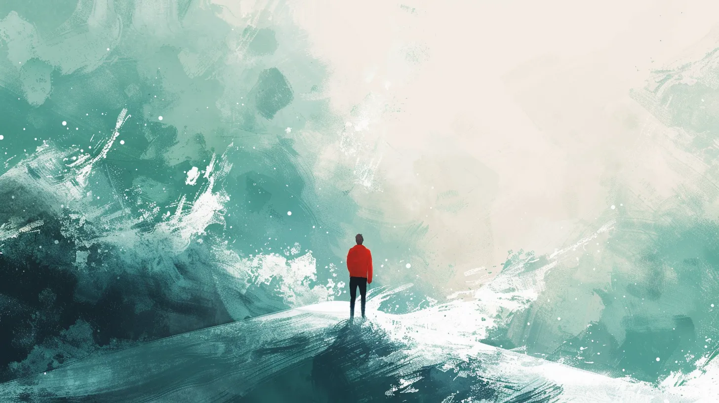 Person symbolisiert Resilienz und flexible Anpassung an Stress
